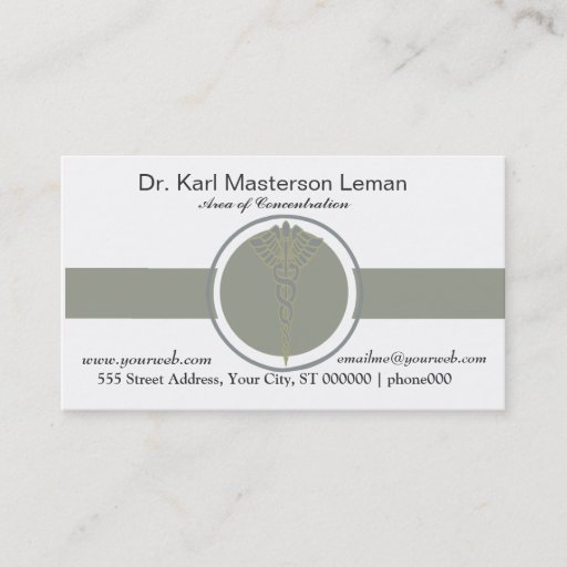 Customizable Health Doctors Office &amp; Appointment Business Cards