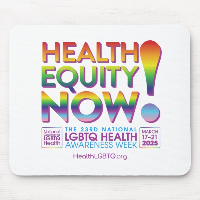 Health Equity Now! Mousepad (Front)