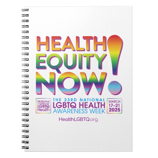 Health Equity Now! Notebook (Front)