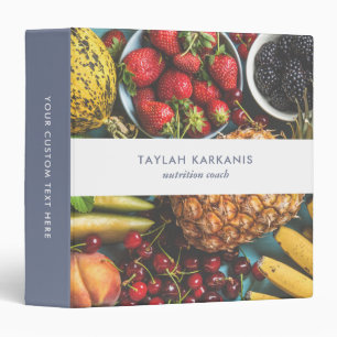 Health Field Fresh Colorful Fruit Business 3 Ring Binder