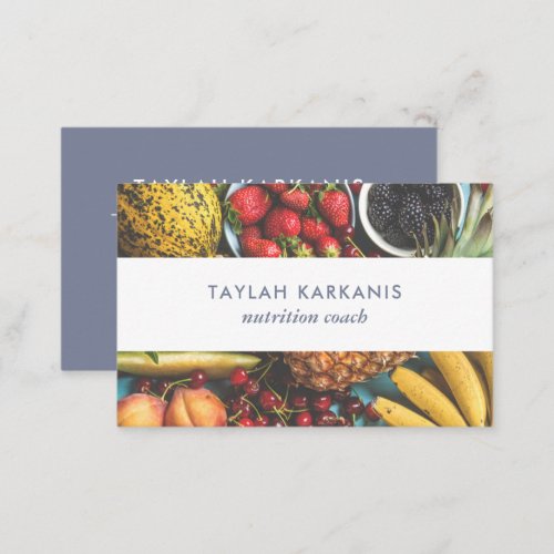 Health Field Fresh Colorful Fruit Business Card