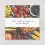 Health Field Fresh Colorful Fruit Square Square Business Card