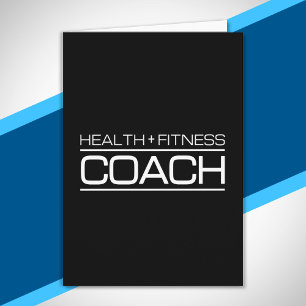 Health Fitness Coach Personal Trainer Gym Training Card