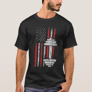 Health Fitness Gym Workout Motivation American T-Shirt