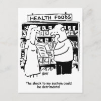 Health Food Could be Detrimental to Man's Health Postcard
