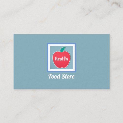 Health Food Store Logo Business Card