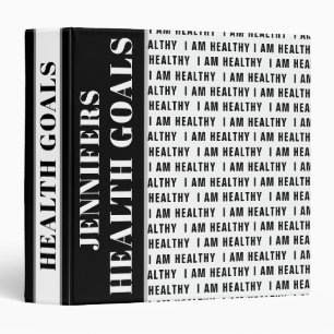 Health Goals 3 Ring Binder