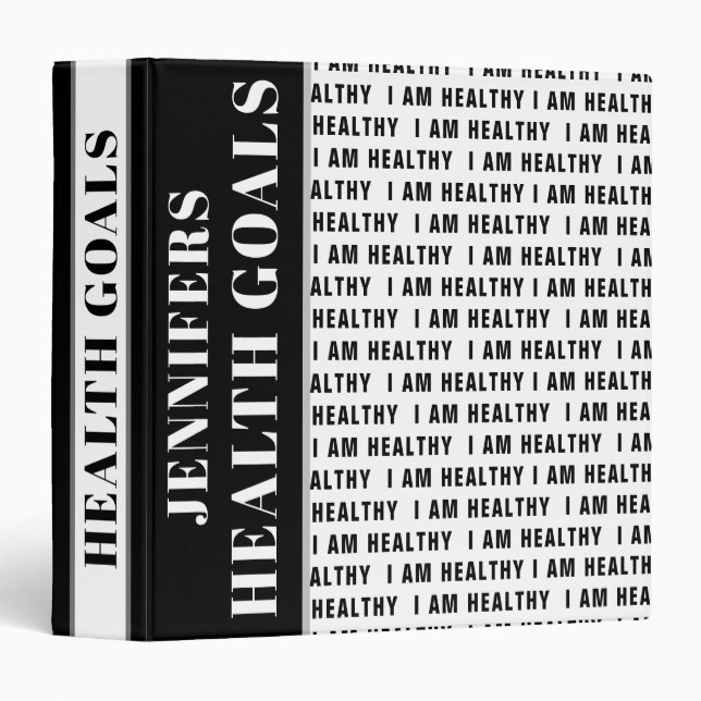 Health Goals 3 Ring Binder (Front/Spine)