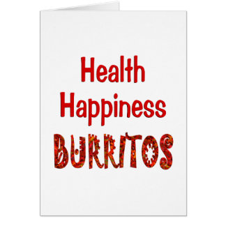 Health Happiness Burritos Cards