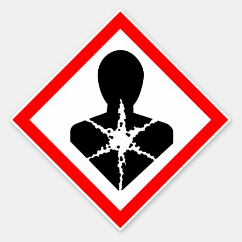 Health Hazard Symbol Label