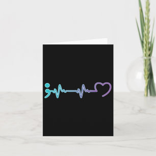 Health Illness Heartbeat Suicide Prevention Card