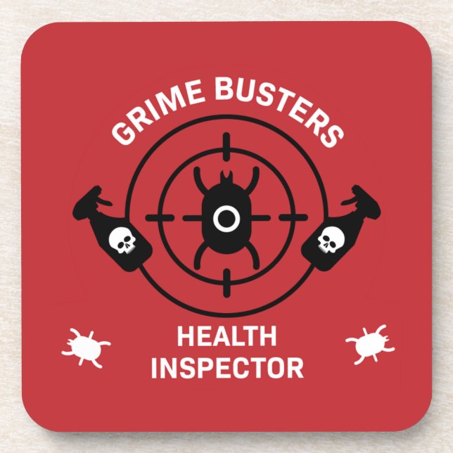 Health Inspector Beverage Coaster (Front)