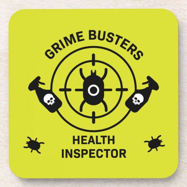 Health Inspector Beverage Coaster (Front)