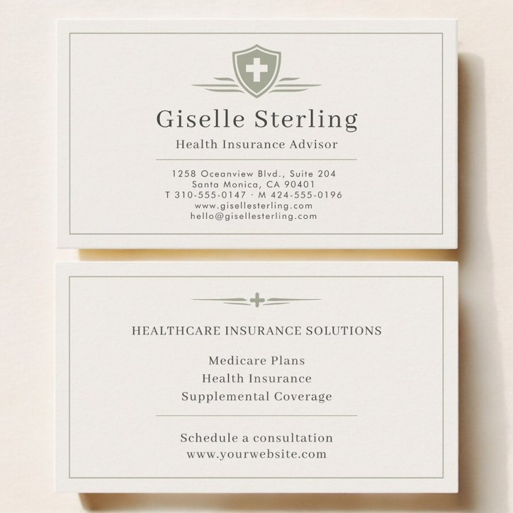 Health Insurance Advisor Business Card