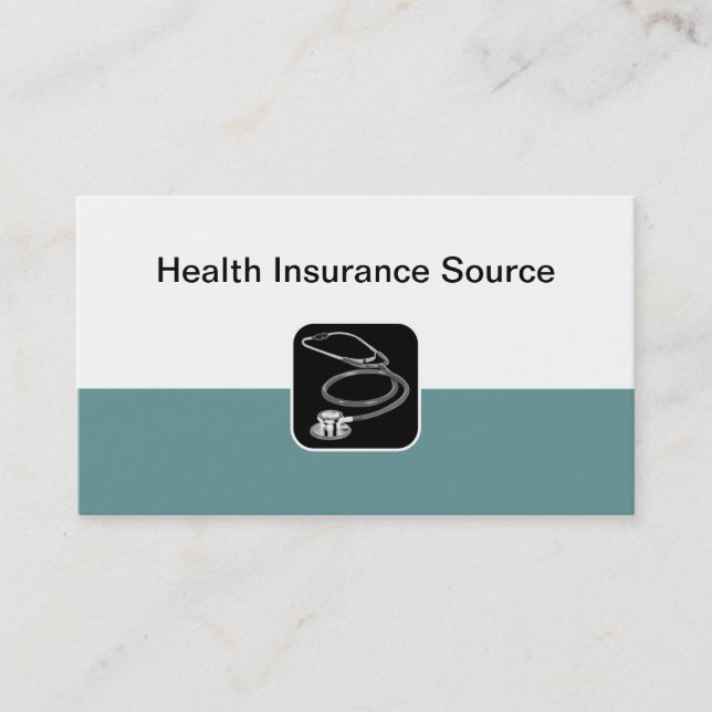 Health Insurance Agent Medical Business Card (Front)