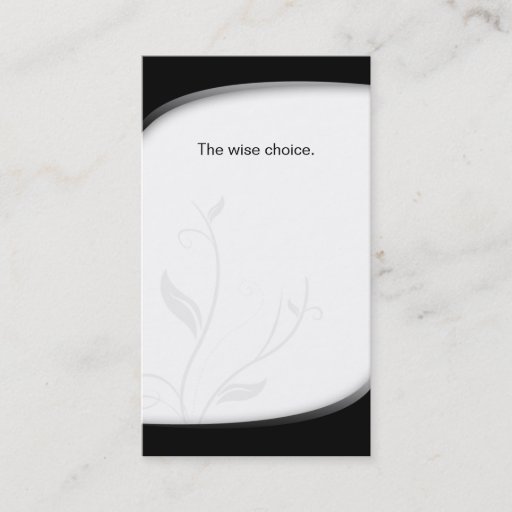 Customizable Health Insurance Business Card Black White