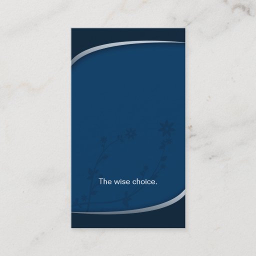 Customizable Health Insurance Business Card Dark Blue