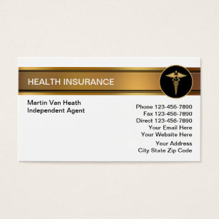 Insurance Business Cards 1900 Card Templates Health Insurance Business Cards