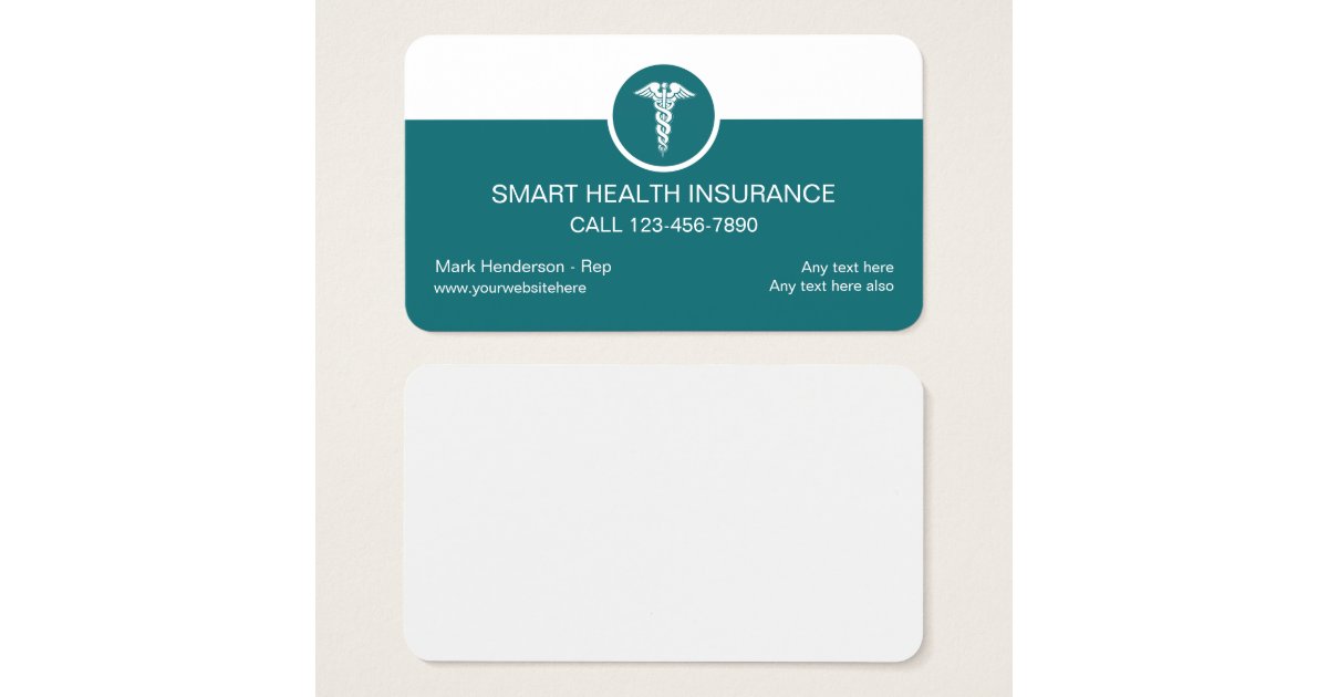 Health Insurance Business Cards Zazzle