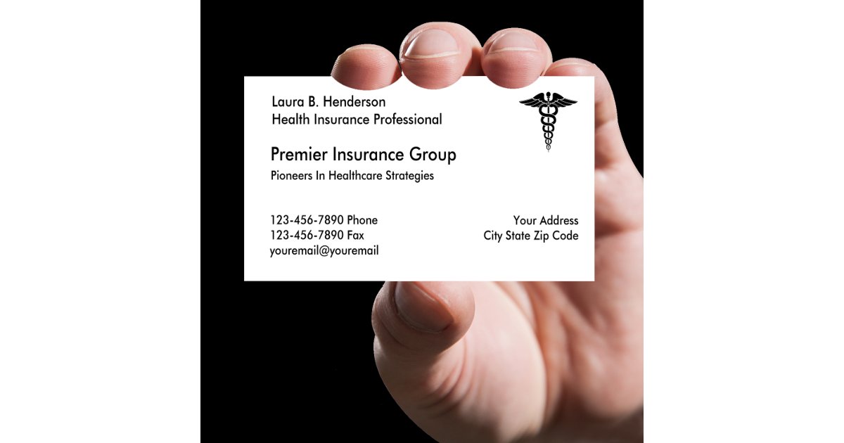 Health Insurance Professional Business Card | Zazzle