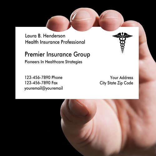 Health Insurance Professional Business Card