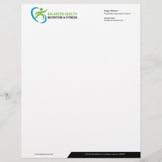 Health Logo Letterhead (Front)