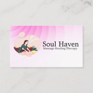 Health Massage Spa   Resort   Hotel Services Business Card
