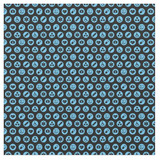 Health & Medical Icons CUSTOM COLOR Fabric