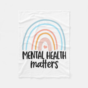 Health Mental Illness Mental Health Problems  Fleece Blanket