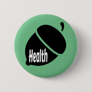 Health Nut Healthy Living for Life Button