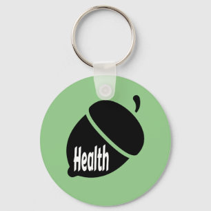 Health Nut Healthy Living for Life Keychain