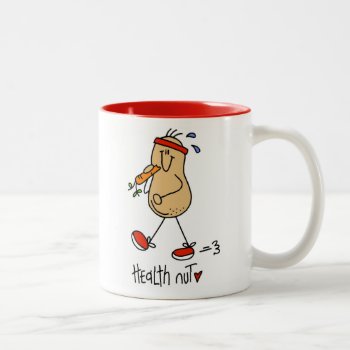 Health Nut T-shirts And Gifts Two-tone Coffee Mug by stick_figures at Zazzle