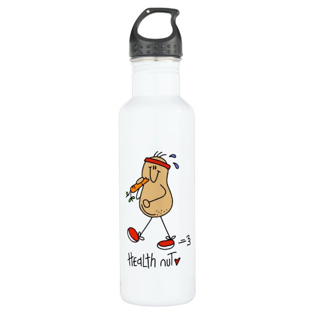 Health Nut T-shirts and Water Bottle (Front)