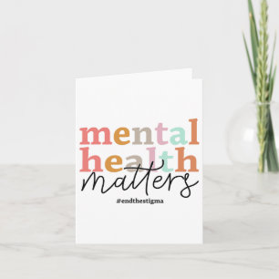 Health Problems Awareness Retro Psychologist Women Card