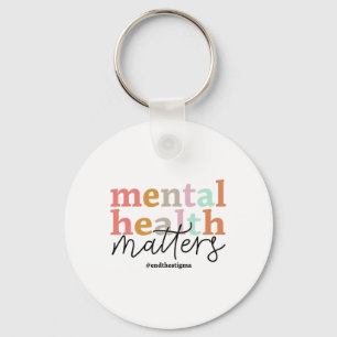 Health Problems Awareness Retro Psychologist Women Keychain