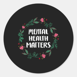 Health Problems Awareness Suicide Prevention  Classic Round Sticker