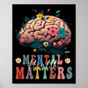 Health Problems Brain Illness Awareness Vintage Gr Poster