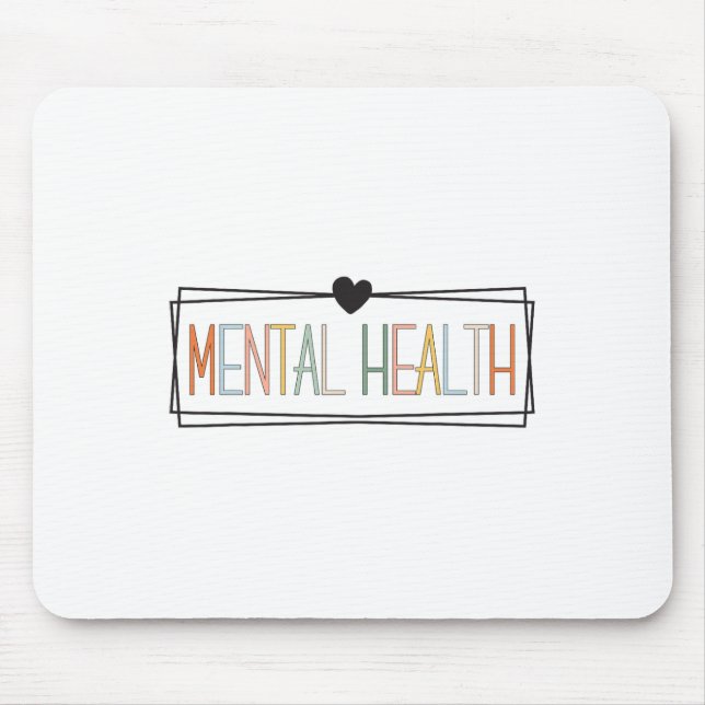 Health Problems Brain Illness Mental Health Awaren Mouse Pad (Front)