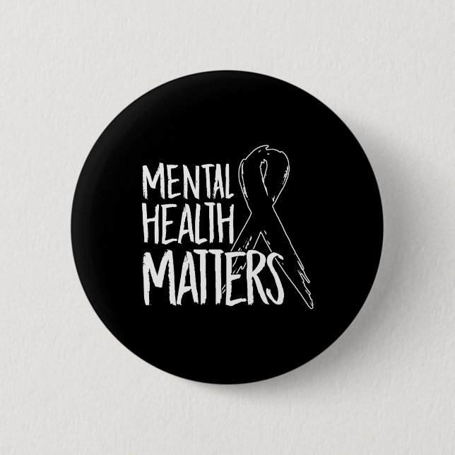 Health Problems Design Suicide For Awareness Suppo Button (Front)