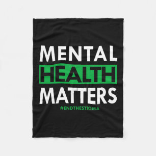 Health Problems End The Stigma Awareness Fleece Blanket