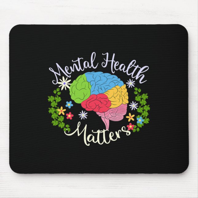 Health Problems Gift Human Brain Illness Awareness Mouse Pad (Front)