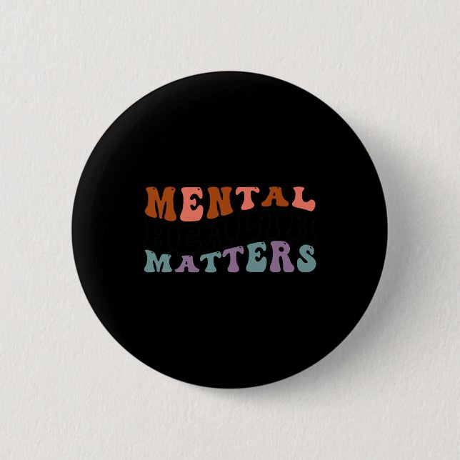 Health Problems Human Brain Illness Awareness 2  Button (Front)