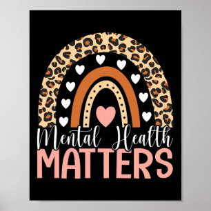 Health Problems Leopard Print Boho Rainbow Awarene
