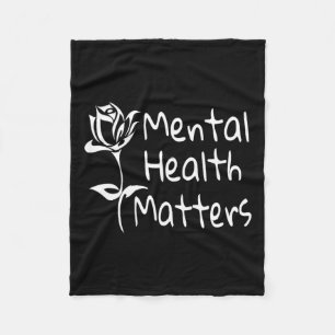Health Problems Mental Awareness 12 Step Recovery  Fleece Blanket