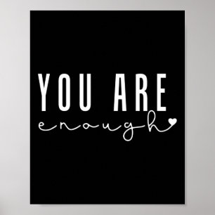 Health Problems You Are Enough Self Love Women  Poster