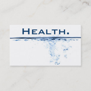 Health Professional Business Card- H2O No.2 Card