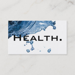Health Professional Business Card-H2O No.2 Card