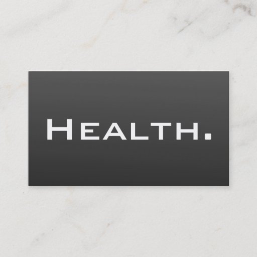 Customizable Health Professional Business Card- Modern