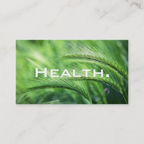 Health Professional Business Card_ Natural Field Business Card