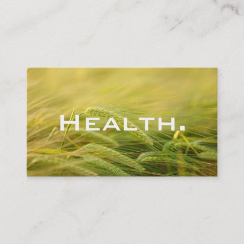 Health Professional Business Card_ Natural Grass Business Card